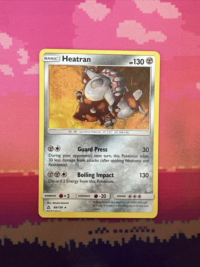 Pokemon Card Heatran Ultra Prism Holo Rare 88/156 Near Mint