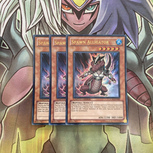 LC02-EN009 x3 Spawn Alligator Ultra Rare Excellent Condition Yugioh