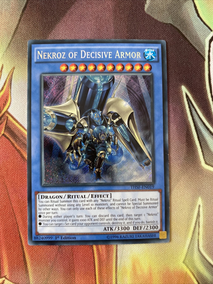 THSF-EN019 Nekroz of Decisive Armor 1st Edition Secret Rare Yugioh Card Set