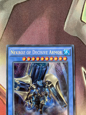THSF-EN019 Nekroz of Decisive Armor 1st Edition Secret Rare Yugioh Card Set (back)