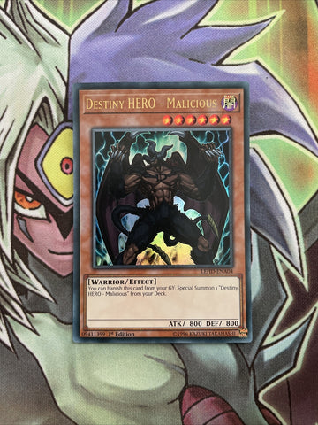 LEHD-ENA04 Destiny Hero - Malicious Ultra Rare 1st Edition NM Yugioh Card