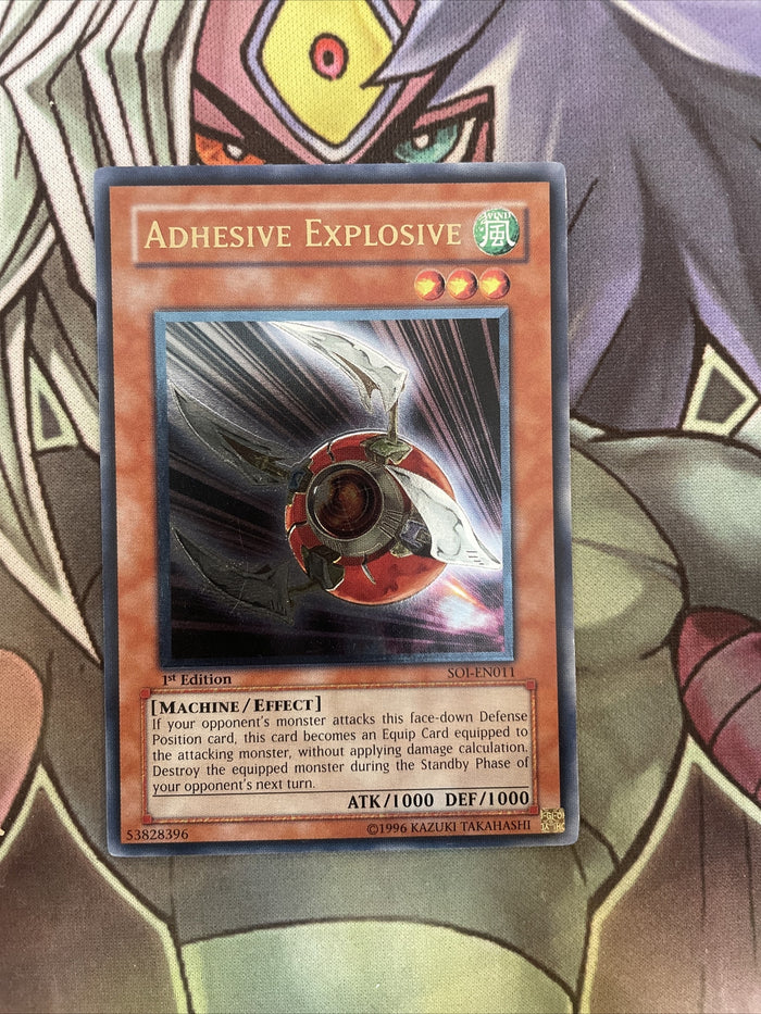 SOI-EN011 Adhesive Explosive Ultimate Rare 1st Edition NM Yugioh