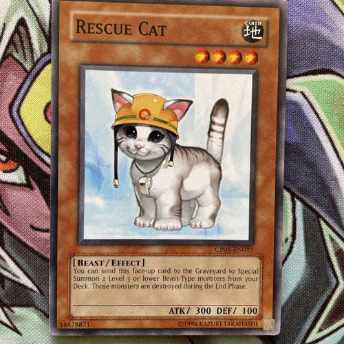 CP05-EN015 Rescue Cat Common Champion Pack NM Yugioh Card