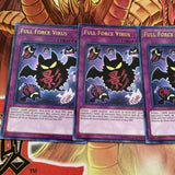 LCKC-EN049 x3 FULL FORCE VIRUS YUGIOH CARDS