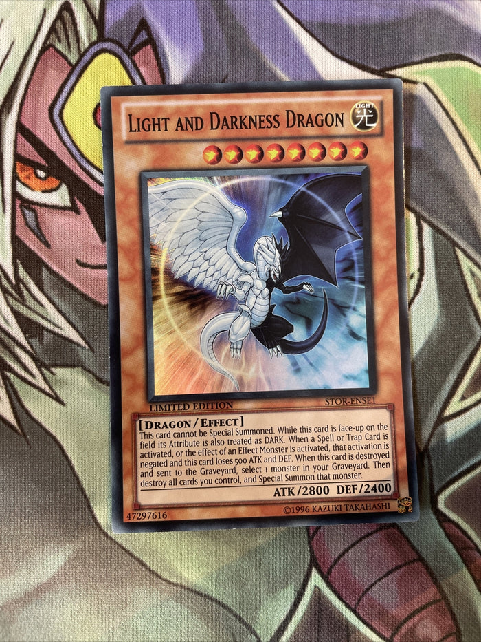 STOR-ENSE1 Light And Darkness Super Rare Limited Edition NM Yugioh Card