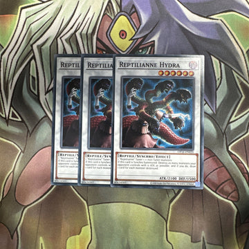 OP16-EN020 x3 Reptilianne Hydra Common Excellent Condition Yugioh