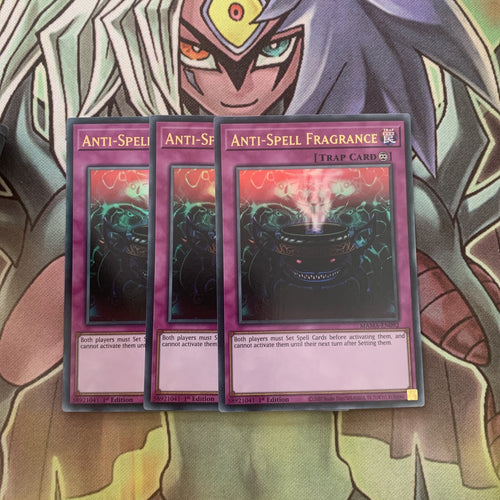 MAMA-EN092 x3 Anti-Spell Fragrance Ultra Rare Excellent Condition Yugioh