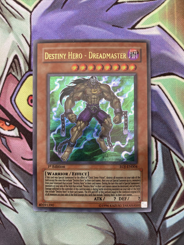 EOJ-EN004 Destiny Hero - Dreadmaster Ultra 1st Edition (Silver Stamp) NM Yugioh