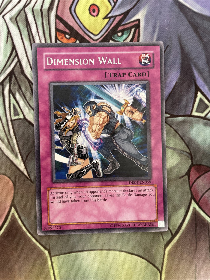 DR04-EN059 Dimension Wall Rare UNL Edition NM Yugioh