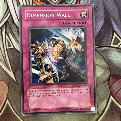 DR04-EN059 Dimension Wall Rare UNL Edition NM Yugioh