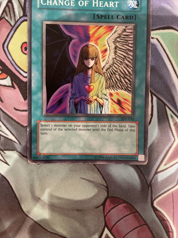 SYE-030 Change Of Heart Common Varying Editions Heavy Play Yugioh Card (back)