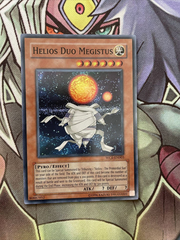 WC6-EN003 Helios Duo Megistus Super Rare UNL Edition NM Yugioh Card
