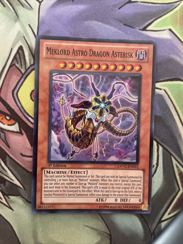 EXVC-EN015 Meklord Astro Dragon Asterisk Super Rare 1st Edition NM Yugioh Card
