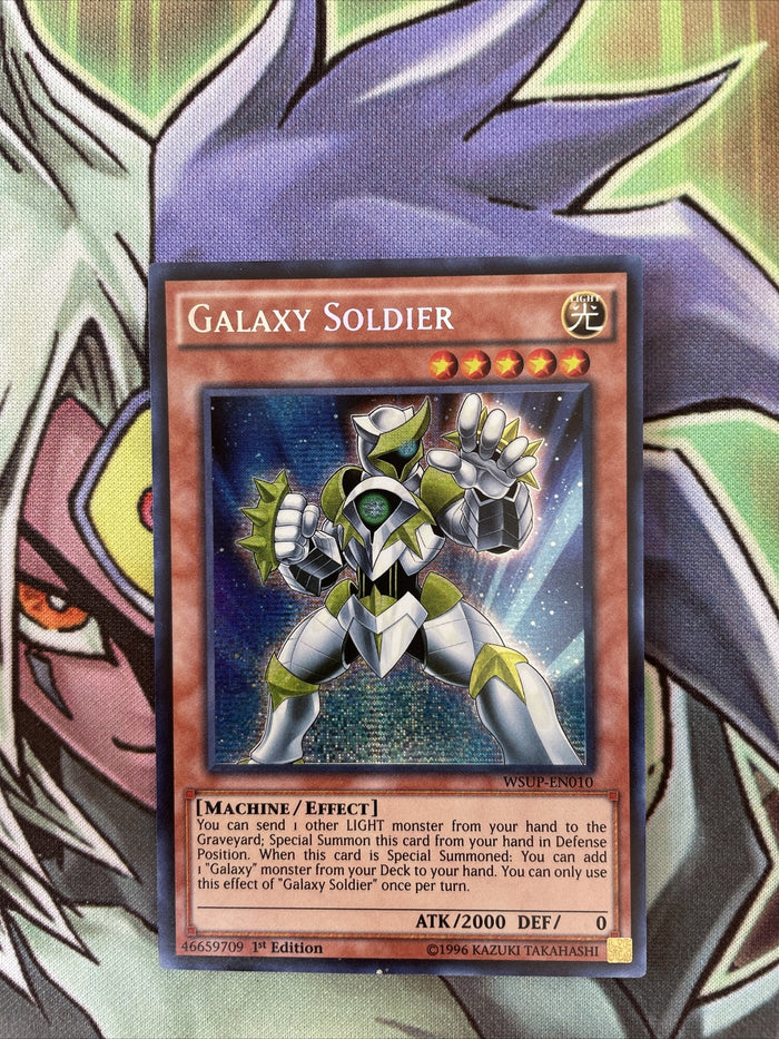 WSUP-EN010 Galaxy Soldier Secret Rare 1st Edition Yugioh Card Near Mint Conditio