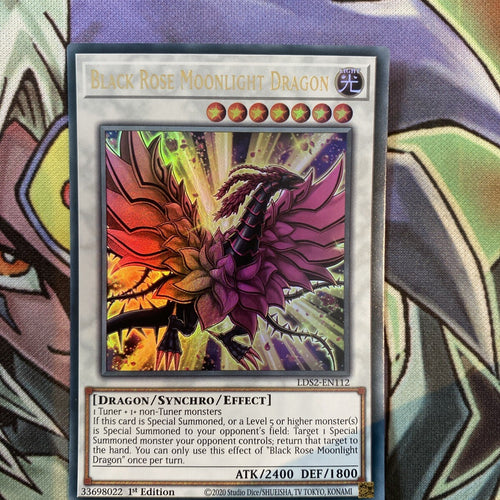 LDS2-EN112 Black Rose Moonlight Dragon Ultra Rare 1st Edition NM Yugioh Card