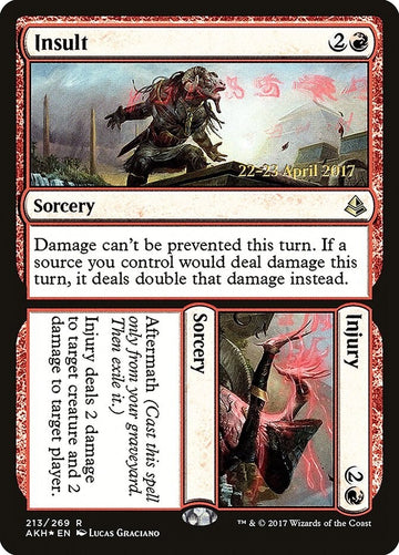 Insult - Amonkhet Promos FOIL Excellent Magic MTG
