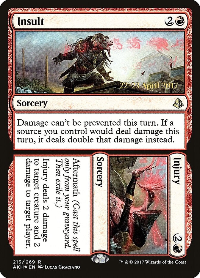 Insult - Amonkhet Promos FOIL Excellent Magic MTG