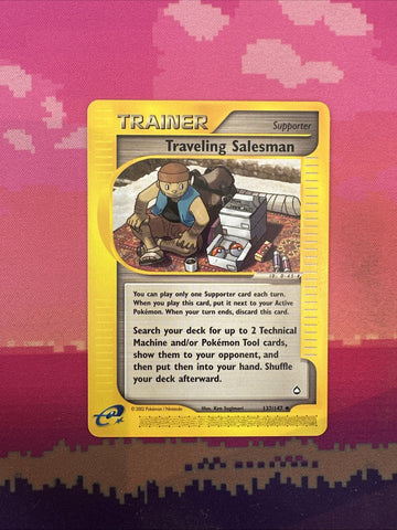 Pokemon Card Traveling Salesman Aquapolis Uncommon 137/147 Near Mint