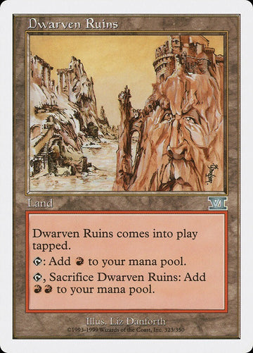 Dwarven Ruins - Sixth Edition Uncommon Excellent Magic MTG