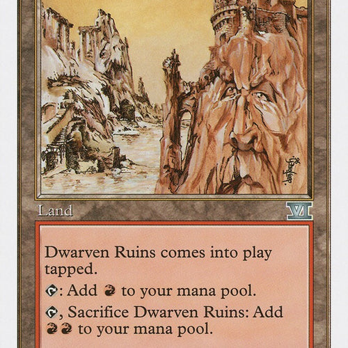 Dwarven Ruins - Sixth Edition Uncommon Excellent Magic MTG