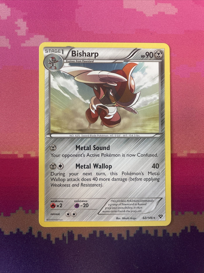 Pokemon Card Bisharp XY Base Set Rare 82/146 NM