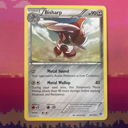 Pokemon Card Bisharp XY Base Set Rare 82/146 NM