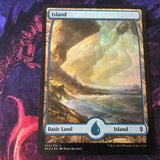 Island Foil - Battle For Zendikar Full Art Excellent Magic MTG