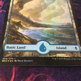 Island Foil - Battle For Zendikar Full Art Excellent Magic MTG