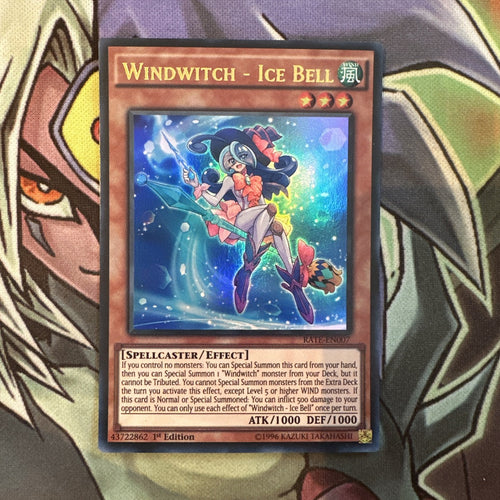 RATE-EN007 Windwitch - Ice Bell Ultra Rare 1st Edition NM Yugioh Card