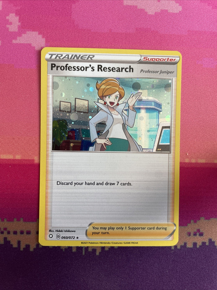 Pokemon Card Professor's Research Cosmo Holo Rare 060/072 NM