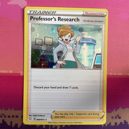Pokemon Card Professor's Research Cosmo Holo Rare 060/072 NM