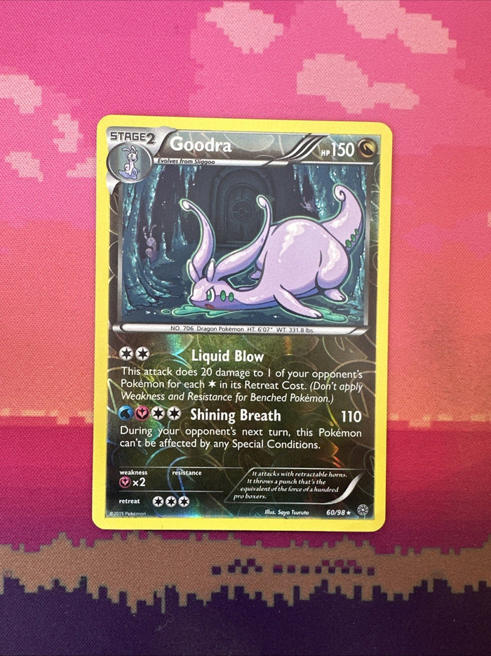 Pokemon Card Goodra Ancient Origin Reverse Holo Rare 60/98 Near Mint