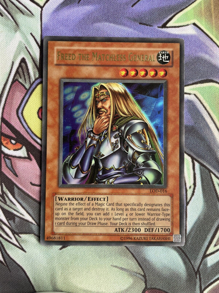 LOD-016 Freed The Matchless General Ultra Rare Unlimited Edition Near Min Yugioh