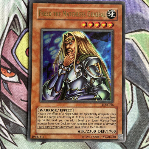 LOD-016 Freed The Matchless General Ultra Rare Unlimited Edition Near Min Yugioh