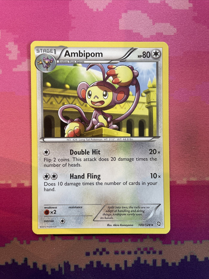 Pokemon Card Ambipom Dragons Exalted Rare 100/124 Near Mint