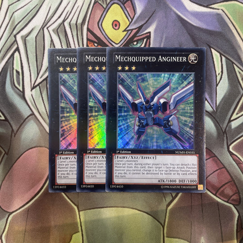 NUMH-EN035 Mechquipped Angineer Super Rare x3 Excellent Condition Yugioh