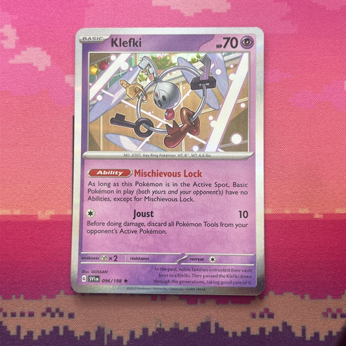 Pokemon Card Klefki Scarlet & Violet 151 Holo Rare 096/198 Near Mint