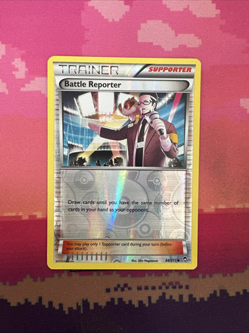 Pokemon Card Battle Reporter Furious Fists Reverse Holo 88/111 Near Mint