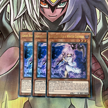 DUPO-EN076 x3 Ghost Reaper & Winter Cherries Ultra Excellent Condition Yugioh