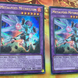 MP17-EN148 3 x YuGiOh - METALFOES MITHRILIUM - ULTRA RARE  1st Edition NEW