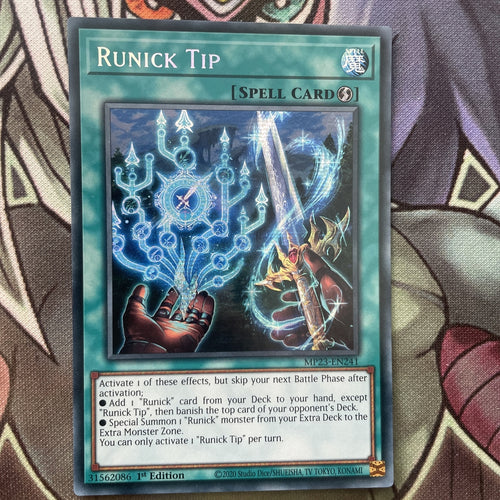 MP23-EN241 Runick Tip Secret Rare 1st Edition NM Yugioh Card