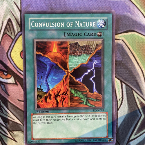 LOD-084 Convulsion Of Nature Common 1st Edition NM Yugioh Card