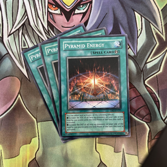 DB2-EN237 x3 Pyramid Energy Common Excellent Condition Yugioh