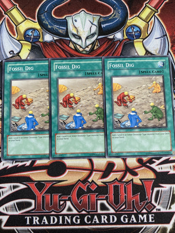 ANPR-EN062 x3 Fossil Dig Yugioh Playset