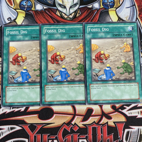 ANPR-EN062 x3 Fossil Dig Yugioh Playset