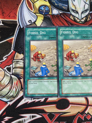 ANPR-EN062 x3 Fossil Dig Yugioh Playset (back)