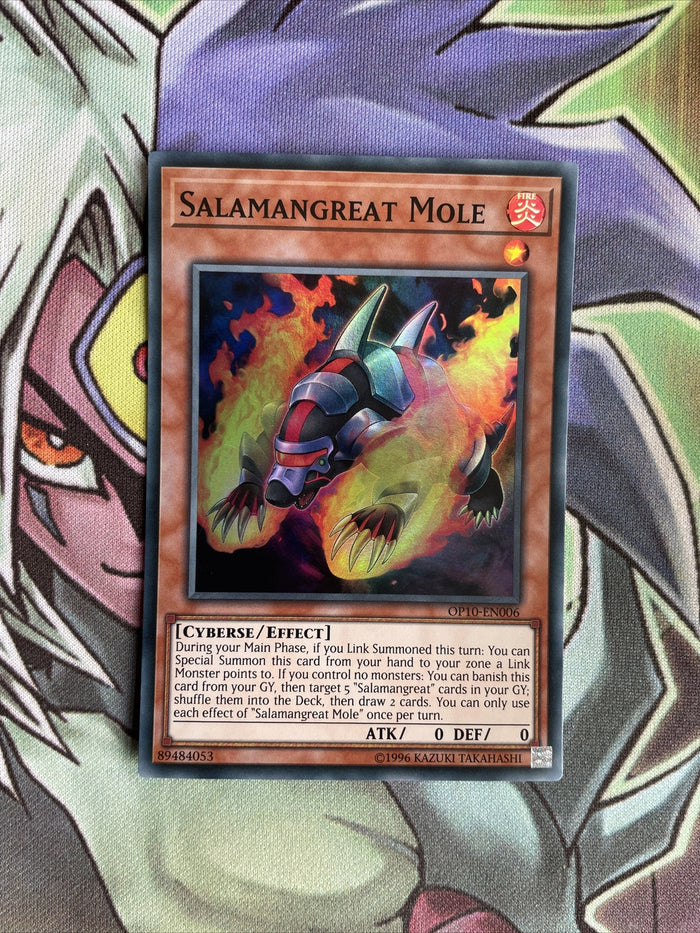OP10-EN006 Salamangreat Mole Super Rare UNL Edition NM Yugioh Card