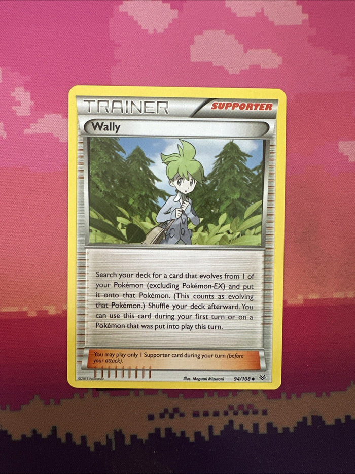 Pokemon Card Wally Roaring Skies Uncommon 94/108 Near Mint