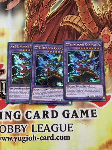 LCKC-EN061 x3 XYZ-DRAGON CANNON YUGIOH CARDS