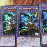 LCKC-EN061 x3 XYZ-DRAGON CANNON YUGIOH CARDS